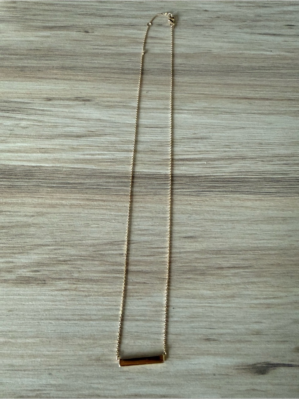 Mejuri Horizontal Bar Necklace - 14k Gold